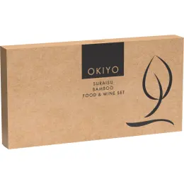 Okiyo Suraisu Bamboo Food & Wine Set Gift Box